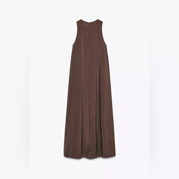 Zara FLOWY MIDI DRESS - Picture 7 of 8